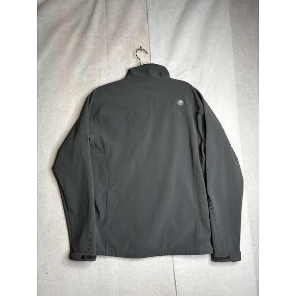 Marmot Mens Softshell Jacket Gray Fleece Lined Full Zip Outdoor Coat Size Medium - Picture 9 of 14
